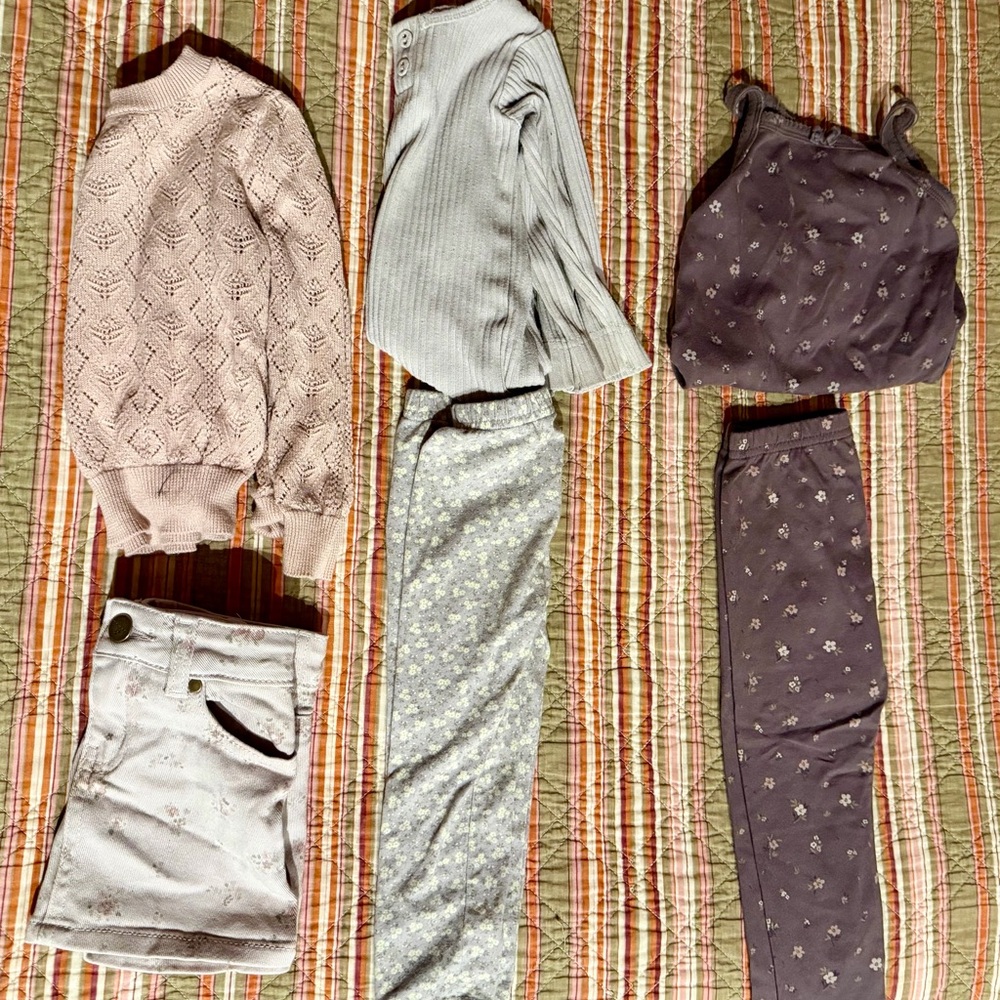 Jamie Kay Kids Matching Sets - Pink, Light Gray, Mauve